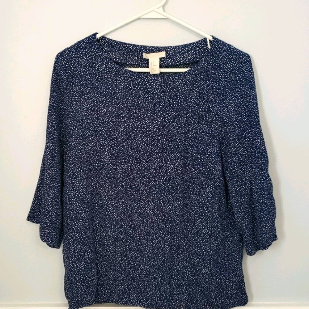 H&M Blue/White Top